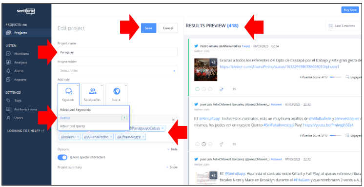 Sentione screenshot 2